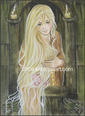 Rapunzel ACEO by Katerina-Art