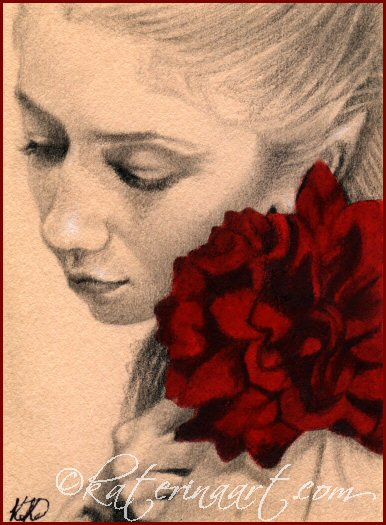 My Valentine Rose - ACEO