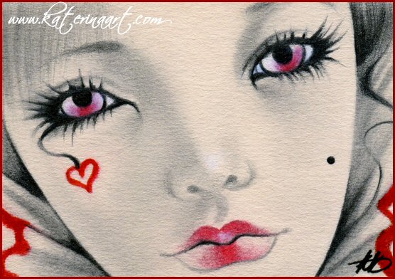 Queen of Hearts ACEO