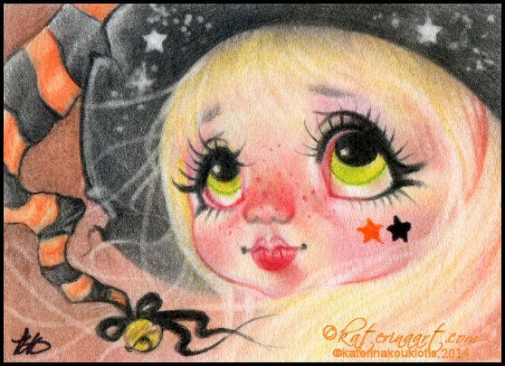 The cutest witch by Katerina-Art