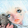 Winter Hugs ACEO