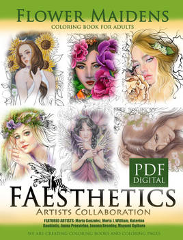 Faesthetics Flower Maidens Coloring Book