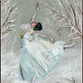 Ballerina in snow