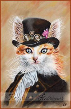Steampunk cat ( Commission)