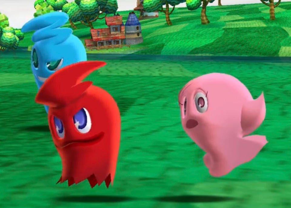 Scared Inky Pac Man Pac-Man Party Blinky Inky and Shocked Pinky! by MFsTrainsMLPArt on ...