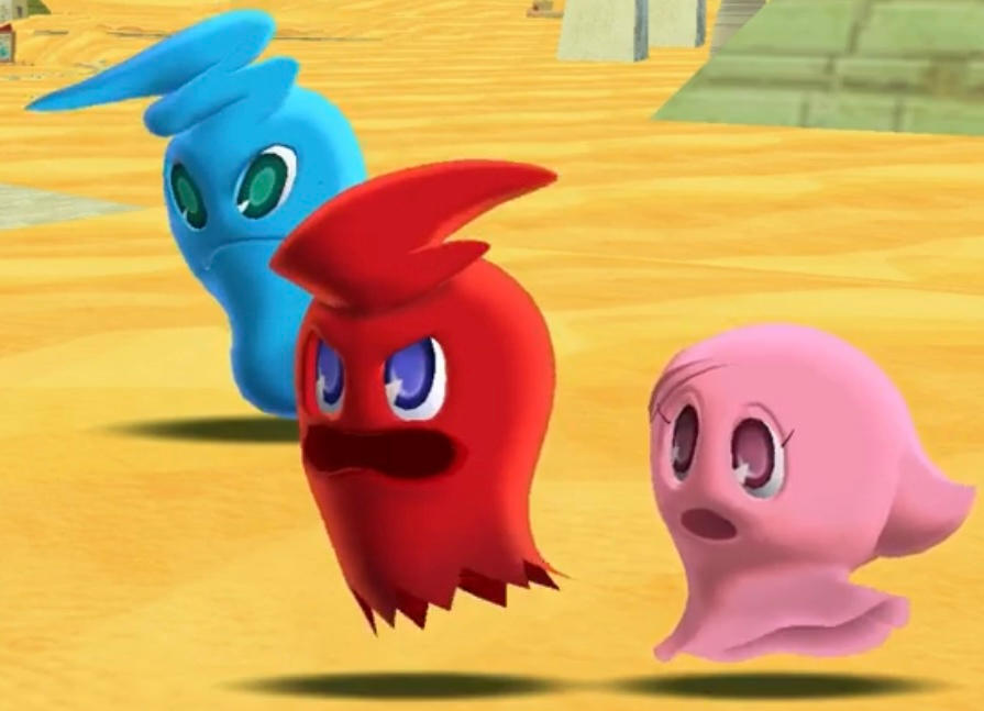 Scared Inky Pac Man Pac-Man Party Surprised Blinky Pinky And Inky! by MFsTrainsMLPArt on ...