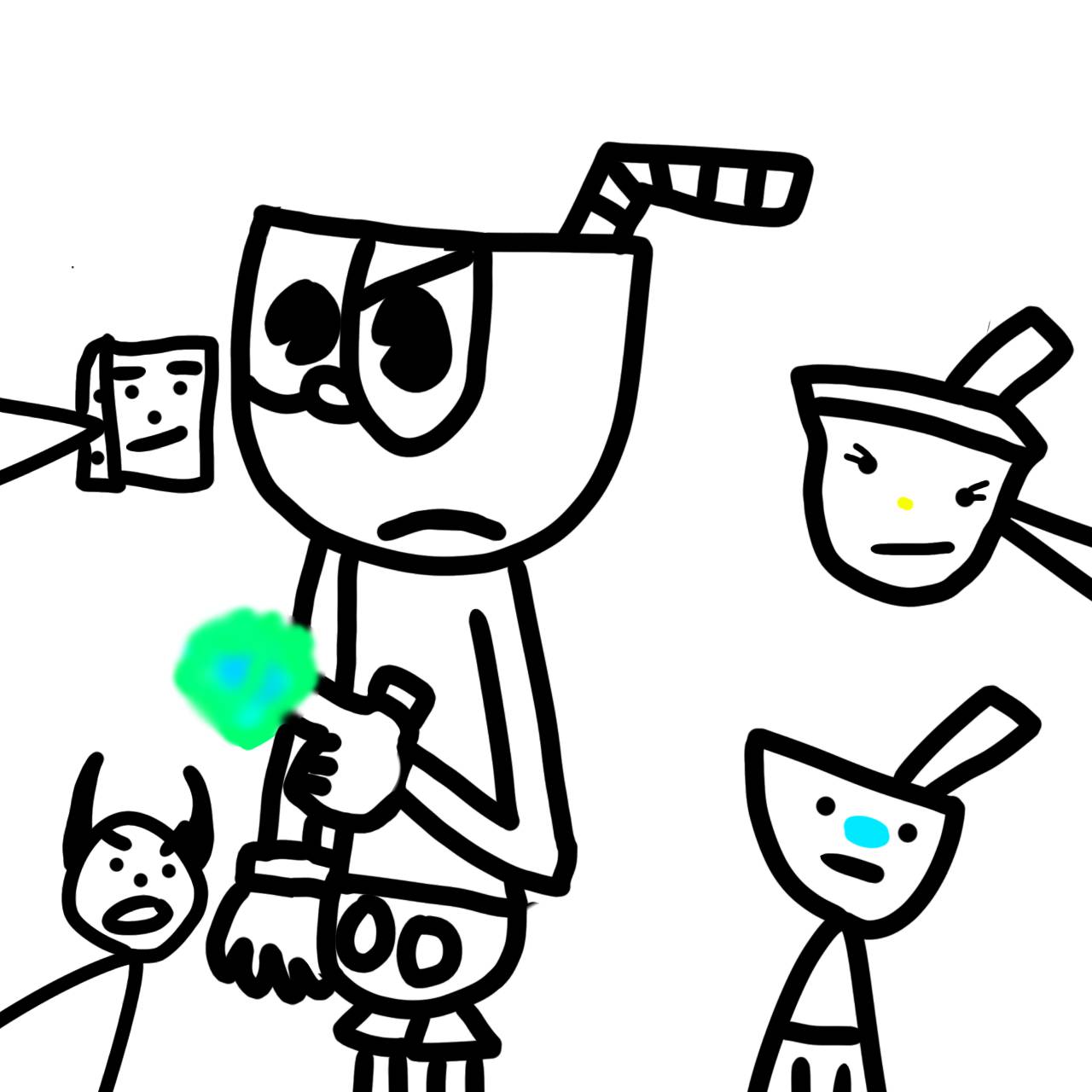 When you said cuphead x mugman by qwertudjustband on DeviantArt