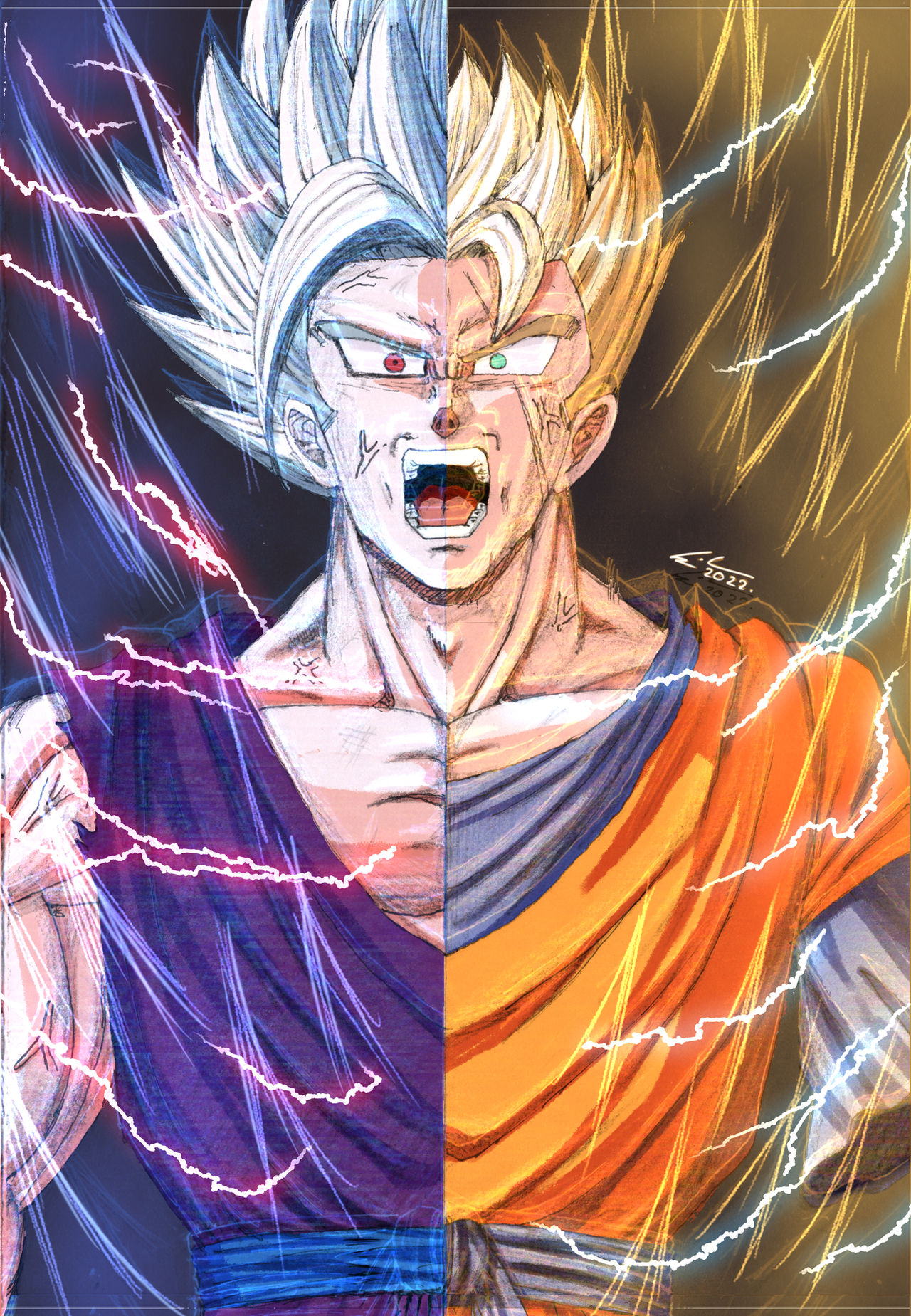 Gohan Writing Pencil gohan by OnemillionComics on DeviantArt