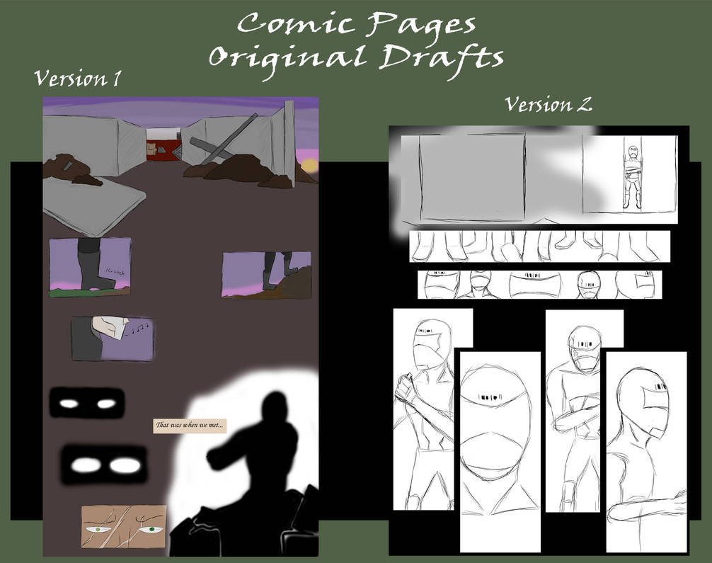 Comic Backdraft Original Comic page drafts side by side pg 4 by PHantomDragon-56 on ...