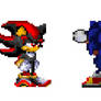 Shadow is annoyed with sonic