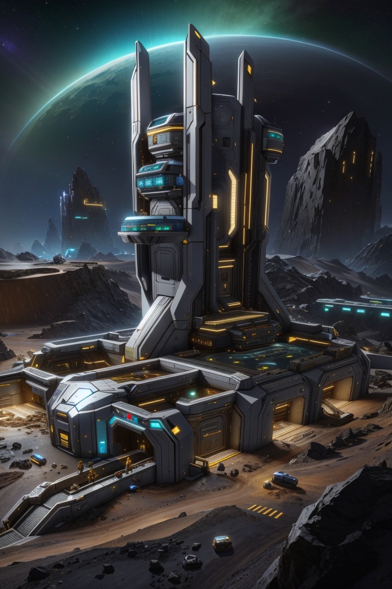 Space Panorama - Deep Core Mining Station - Varian by DarkCrimson21 on ...