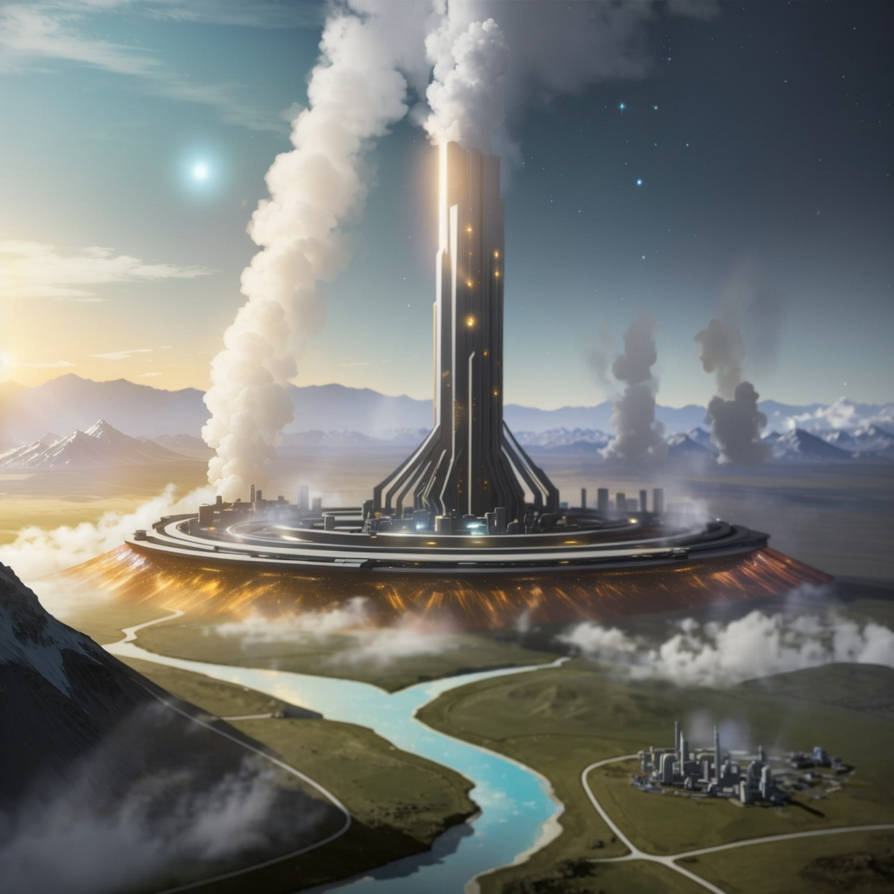 Space Panorama - Geothermal fracking Station - Var by DarkCrimson21 on ...