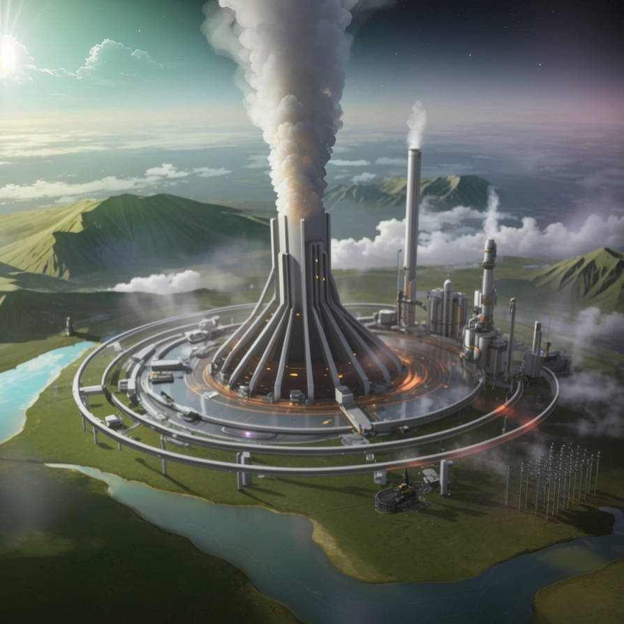 Space Panorama - Geothermal fracking Station - Var by DarkCrimson21 on ...