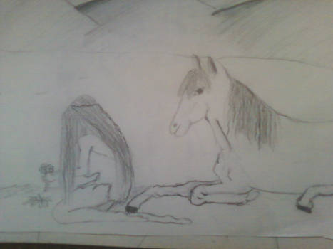 Girl and horse..