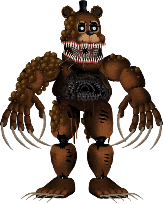 3D Render: Withered Freddy Transparent by MegaMario2001 on DeviantArt