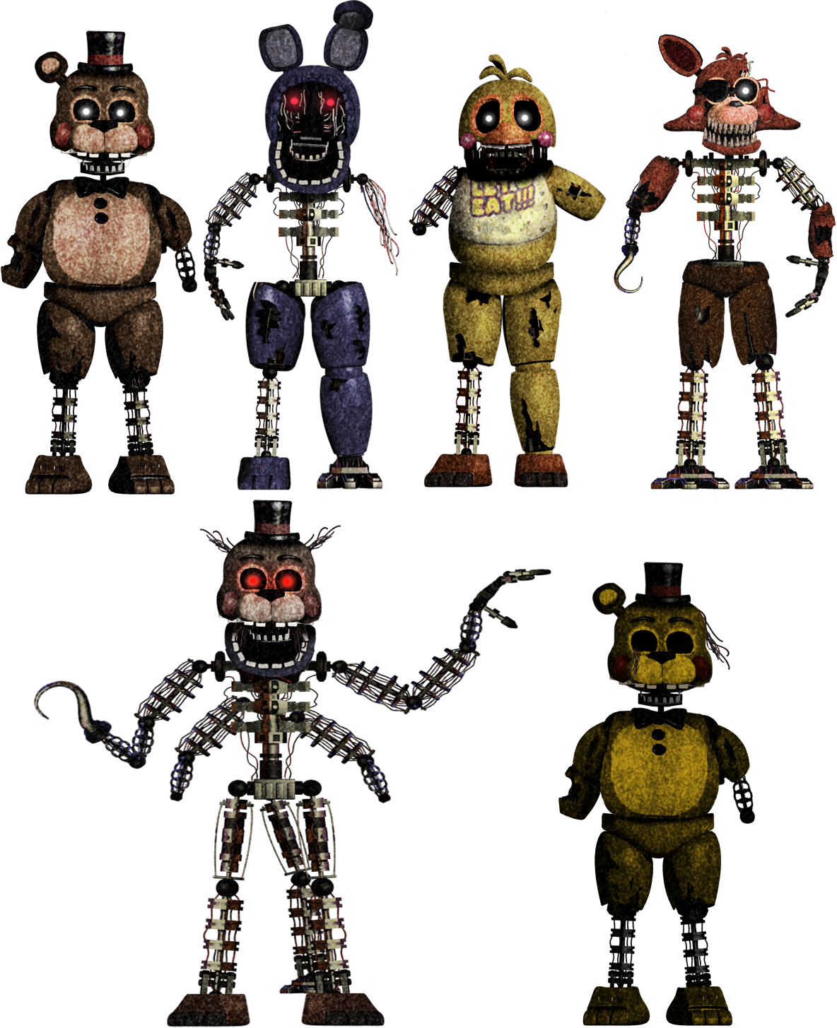 Adventure FNAF 5 Animatronics by Alexander133Official on DeviantArt