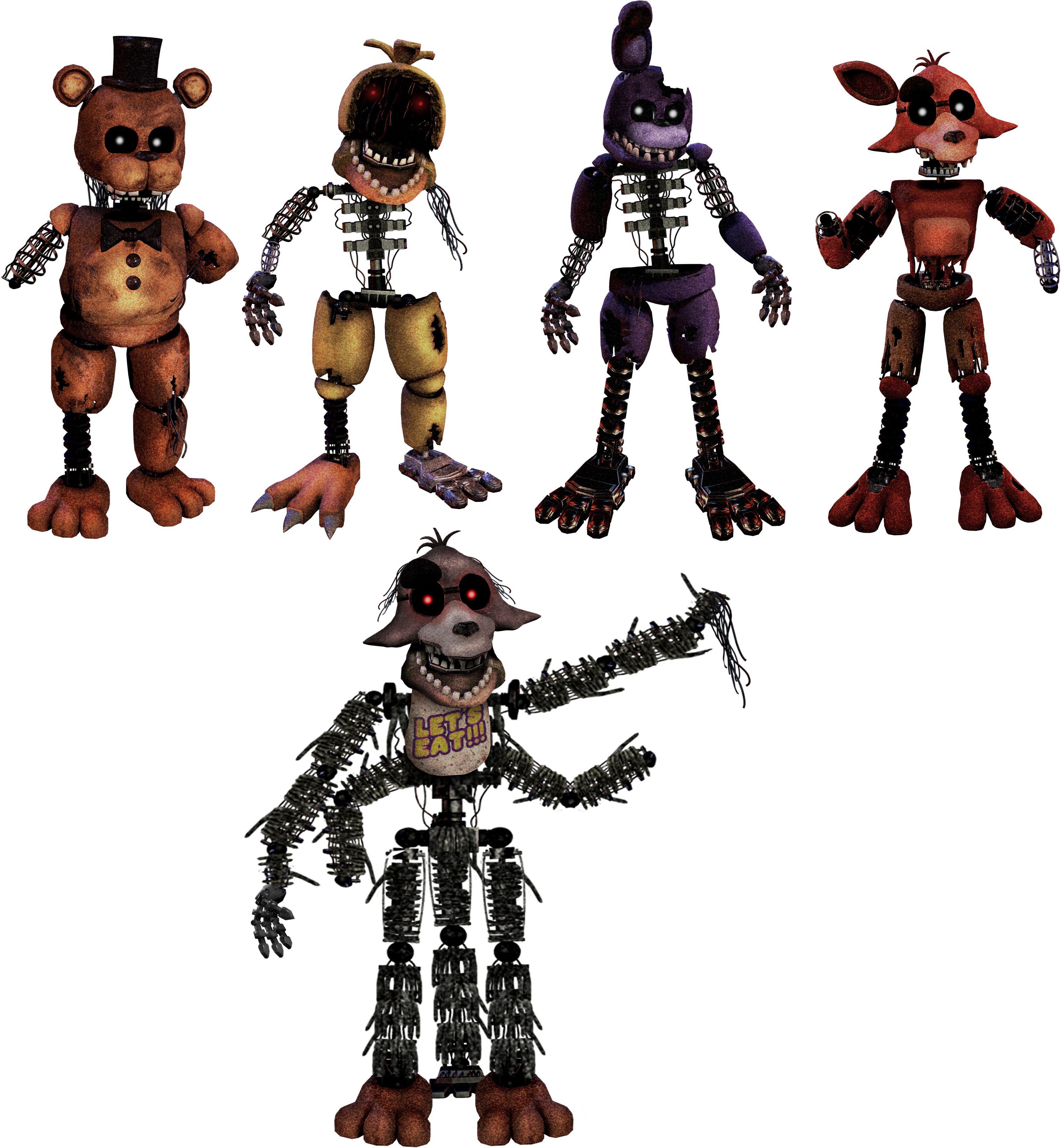 Funtime Animatronics FNAF2 by Alexander133Official on DeviantArt