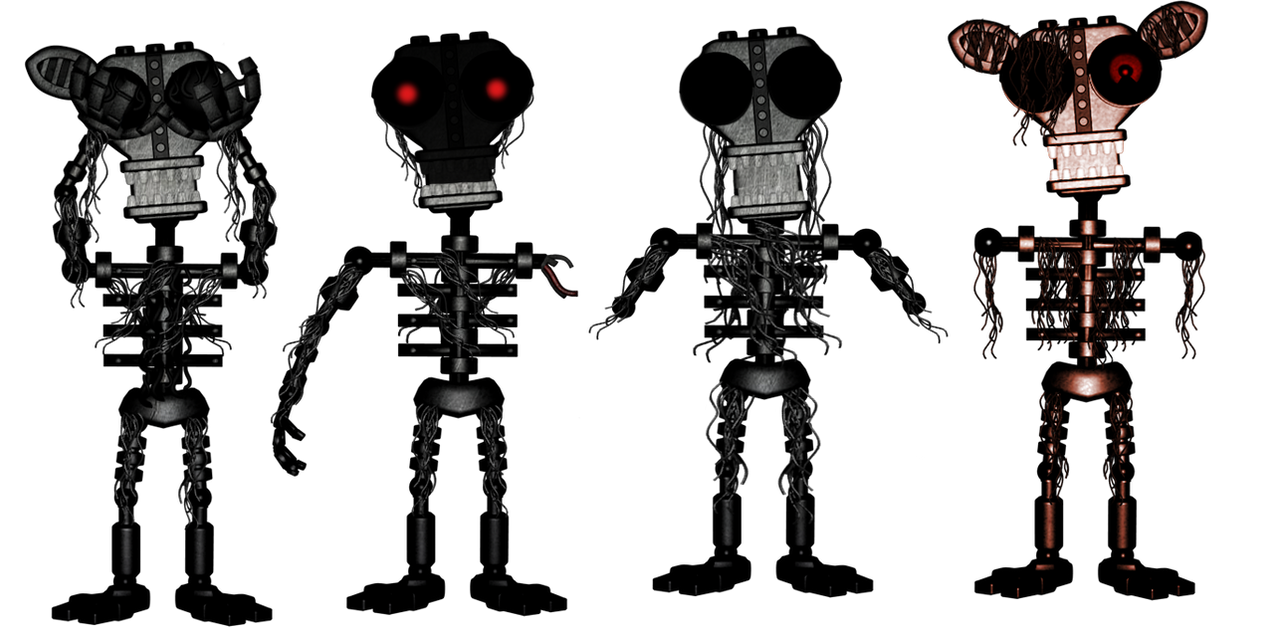 Withered FNaF3 Animatronics by LivingCorpse7 on DeviantArt