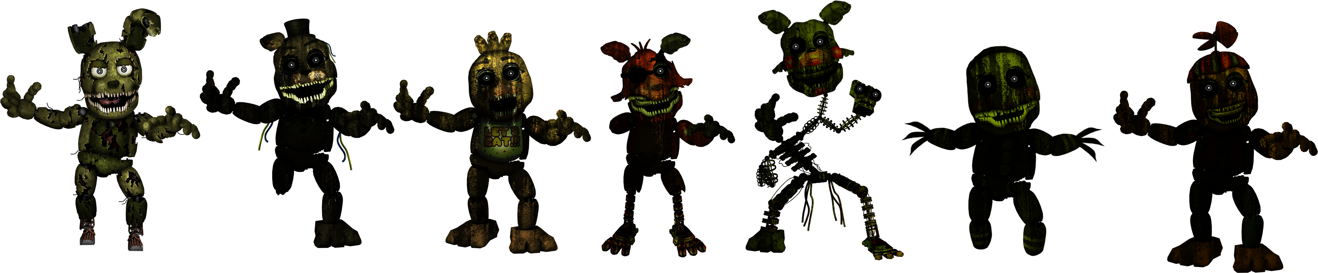 Funtime Animatronics fnaf3 by LivingCorpse7 on DeviantArt