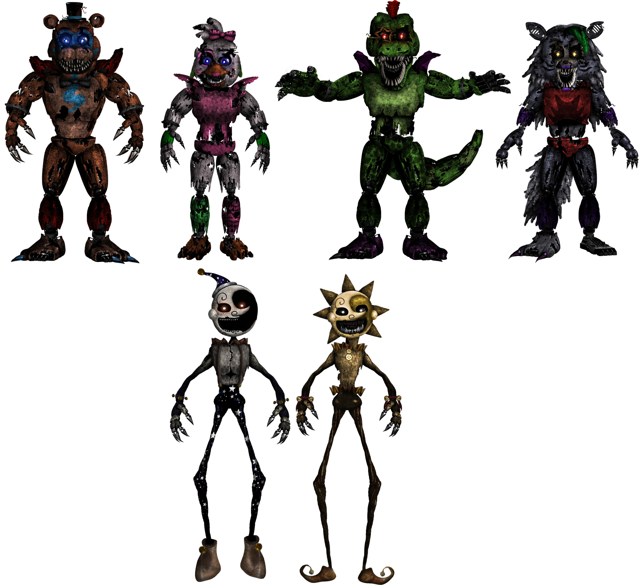 Funtime Animatronics fnaf3 by LivingCorpse7 on DeviantArt