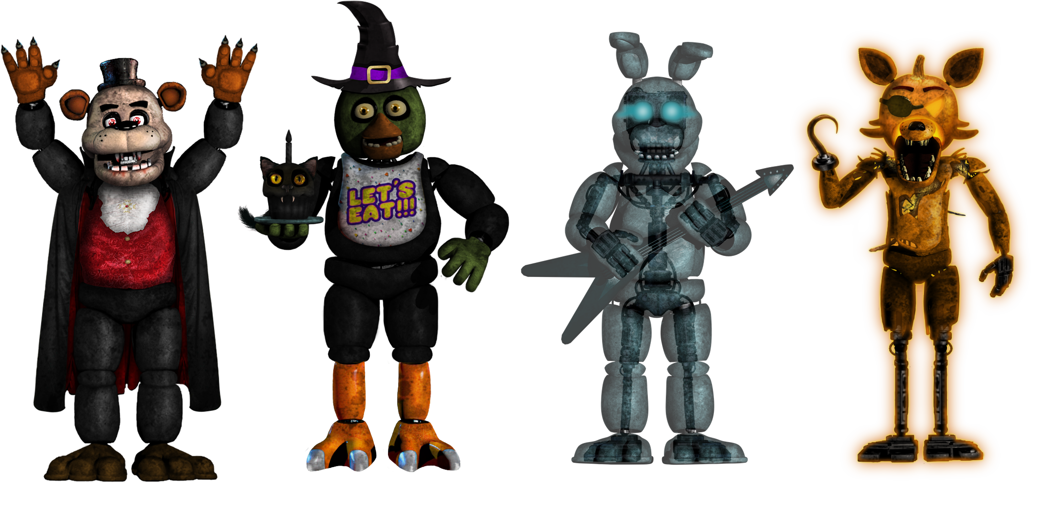 Line Up of ENAF Classic Animatronics