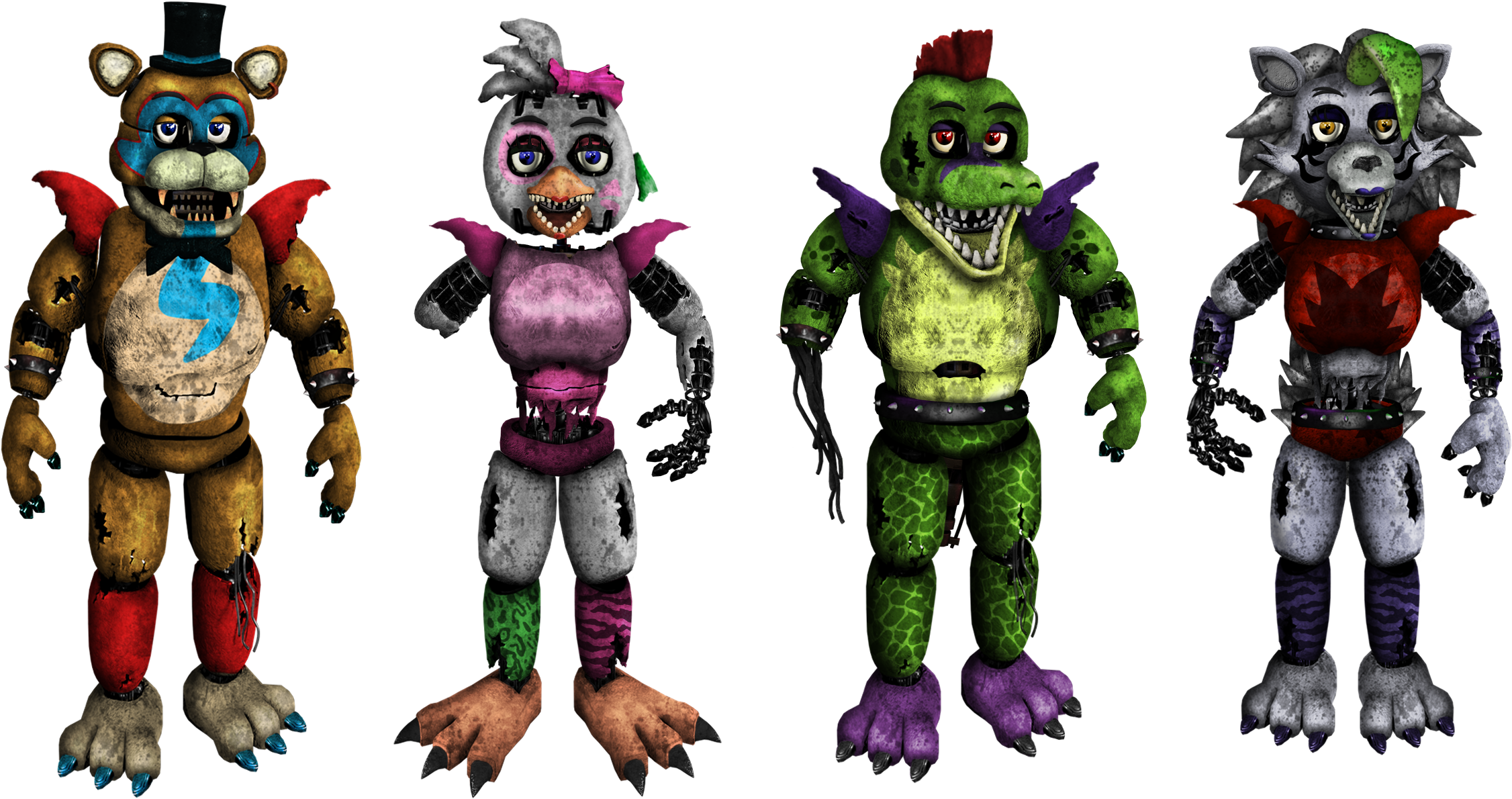 FNAF] Security Breach Characters 1 by 205tob on DeviantArt