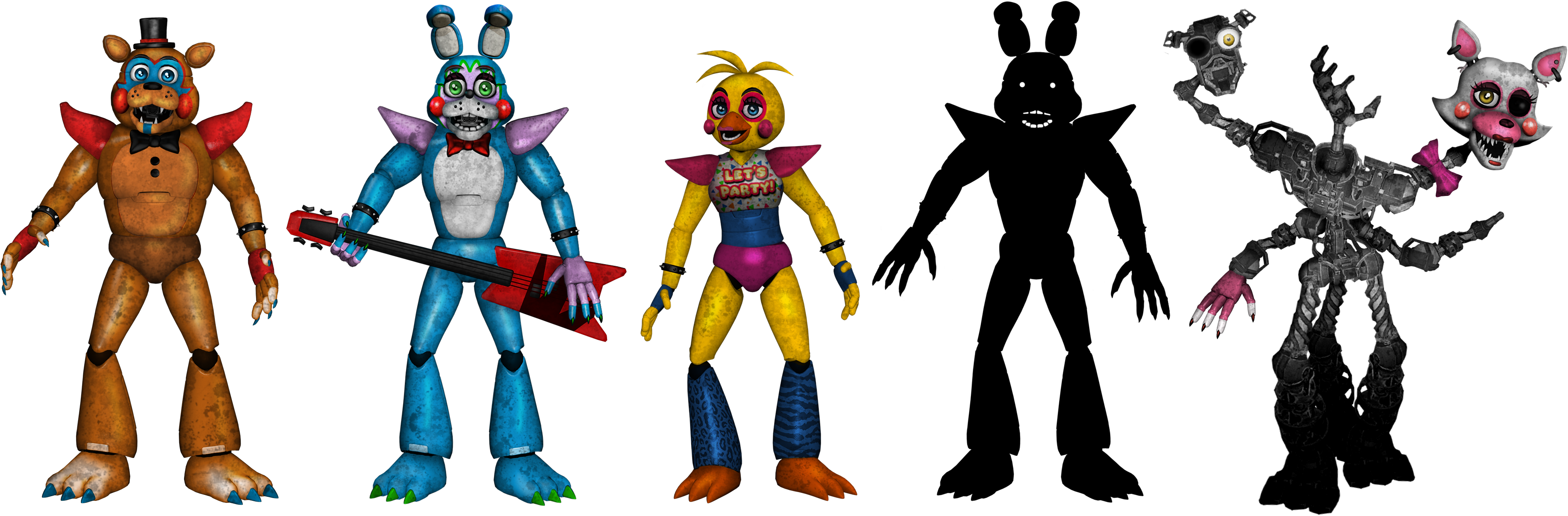 Funtime Animatronics fnaf3 by LivingCorpse7 on DeviantArt