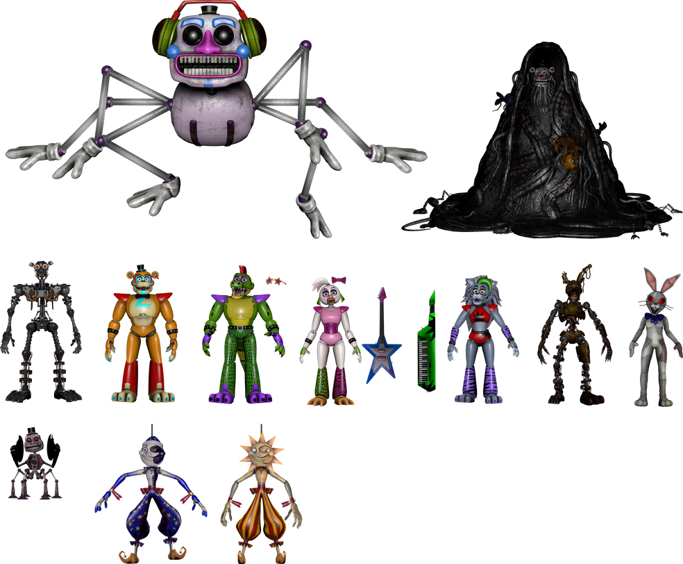 All Major Animatronics in Five Nights at Freddy's: Security Breach