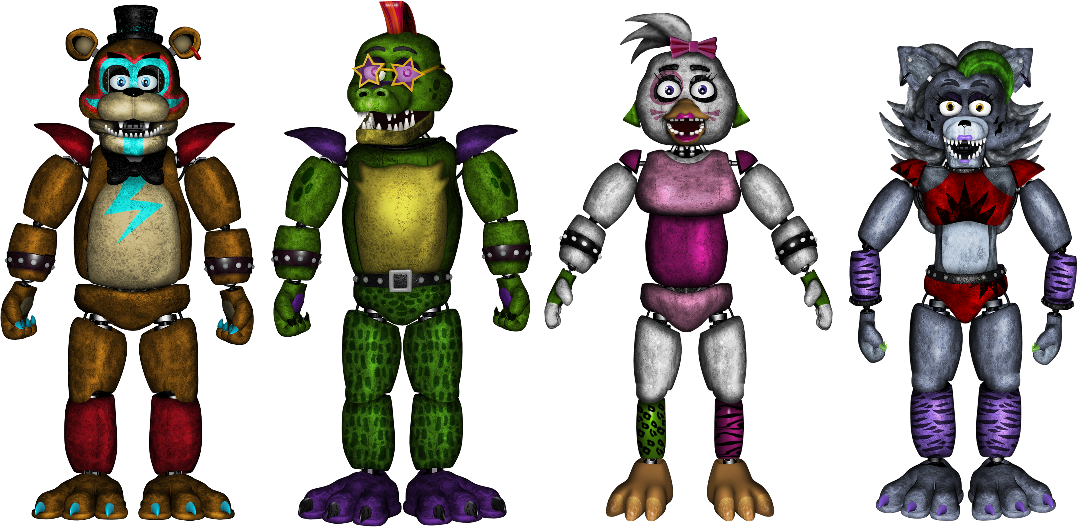 Fnaf Security Breach Classic Animatronics 