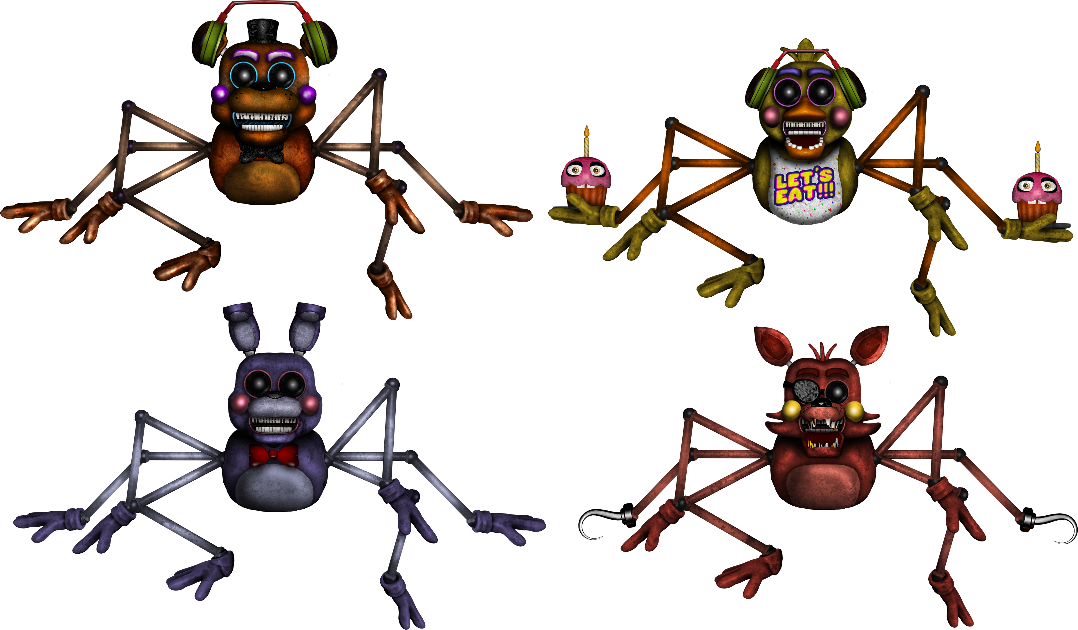 Fnaf Security Breach Classic Animatronics 