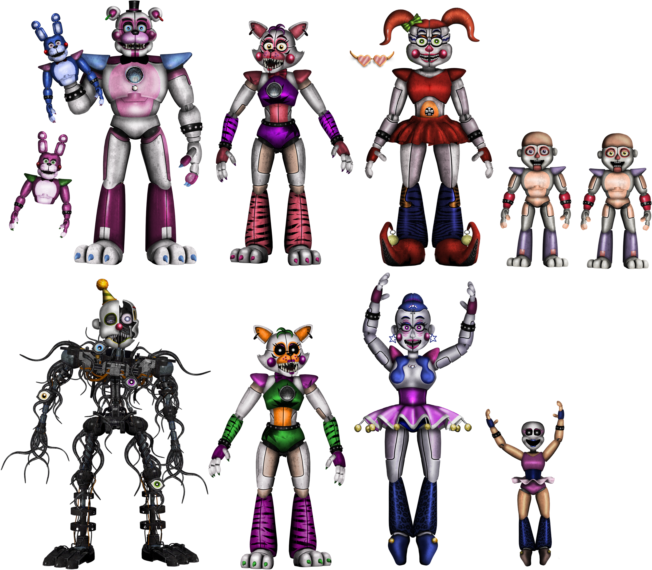 Funtime Animatronics Fnaf 6 by Alexander133Official on DeviantArt