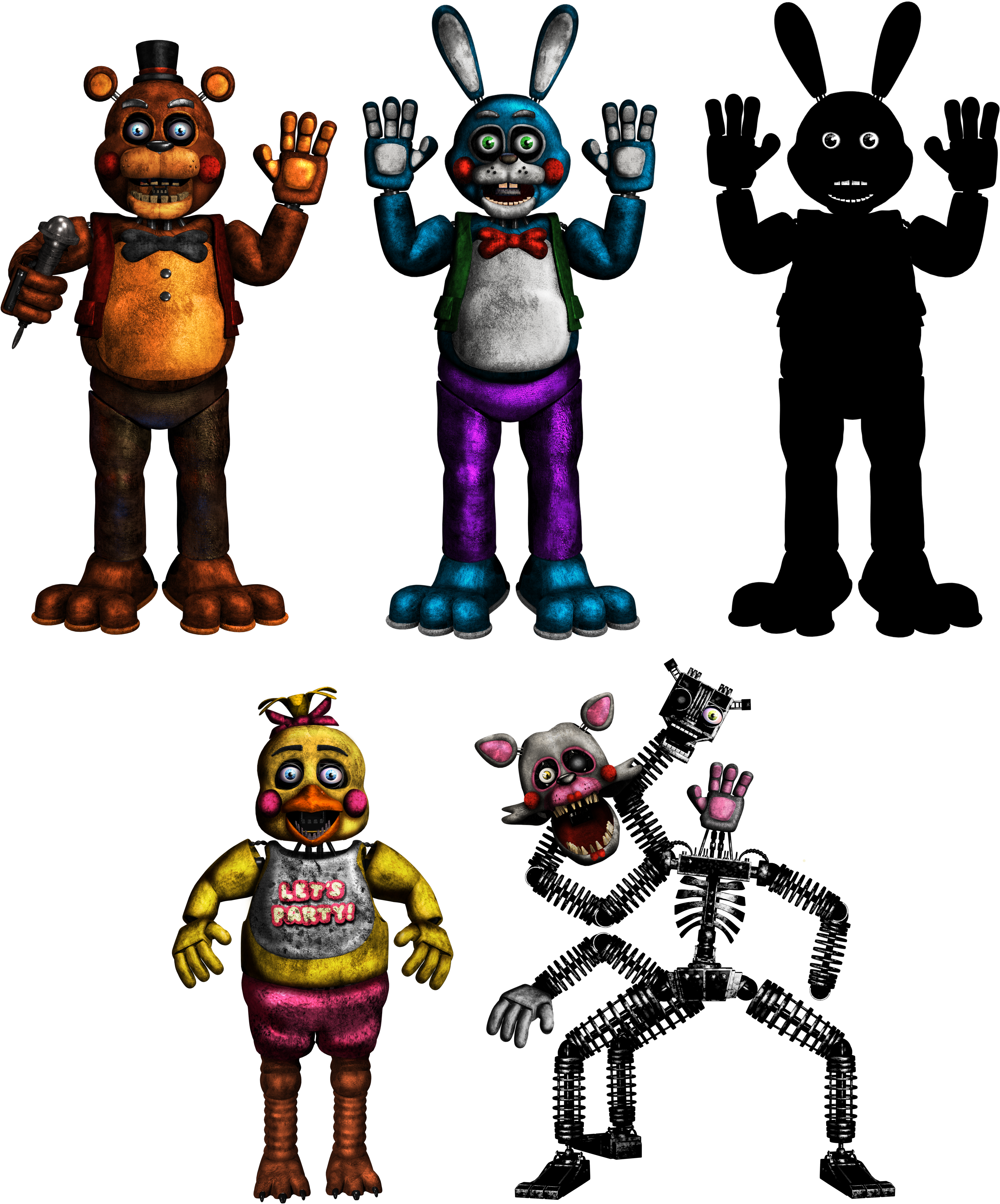 Funtime Animatronics fnaf3 by Alexander133Official on DeviantArt