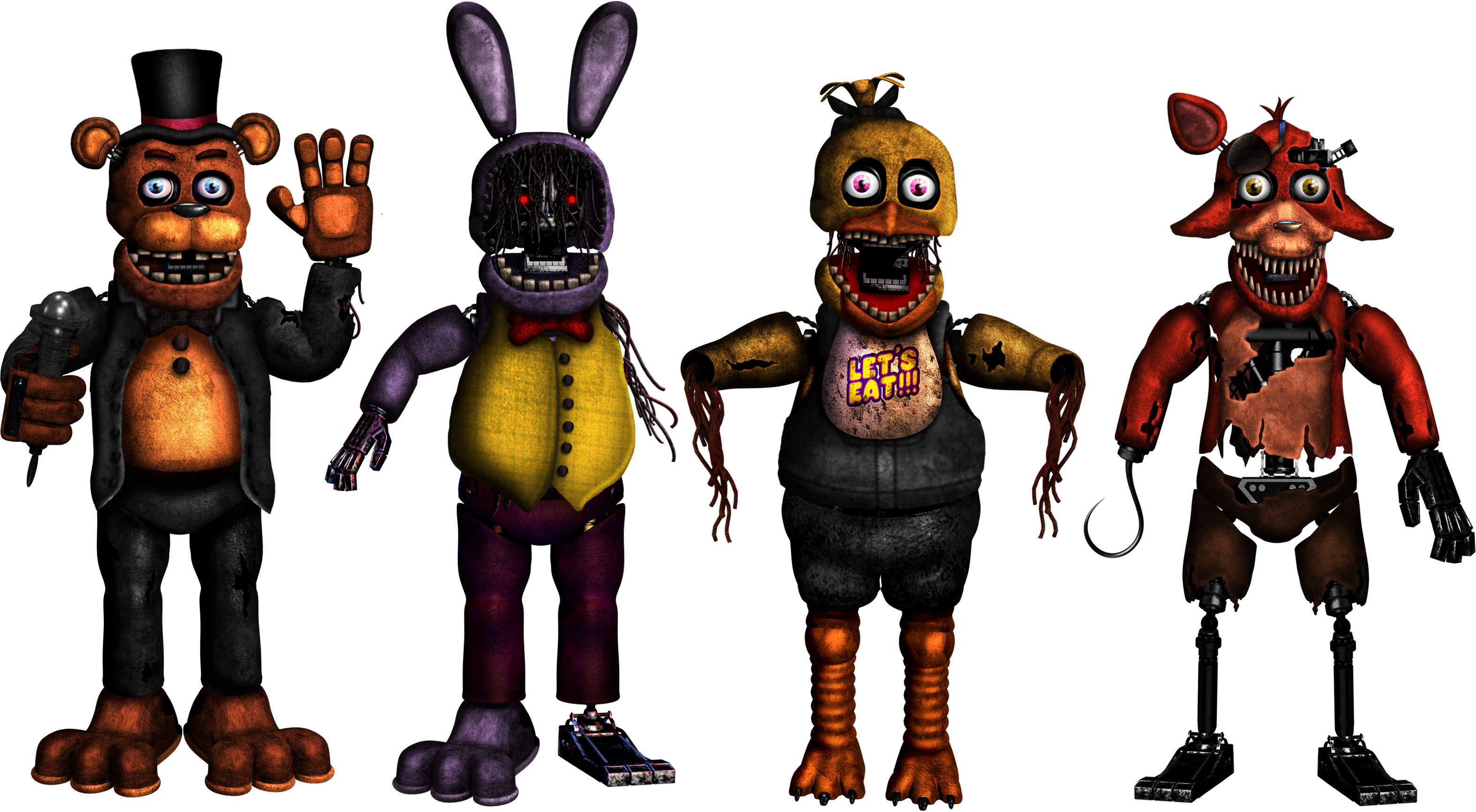 Funtime Chica Full Body Render by FuntimeFreddoFazbear on DeviantArt