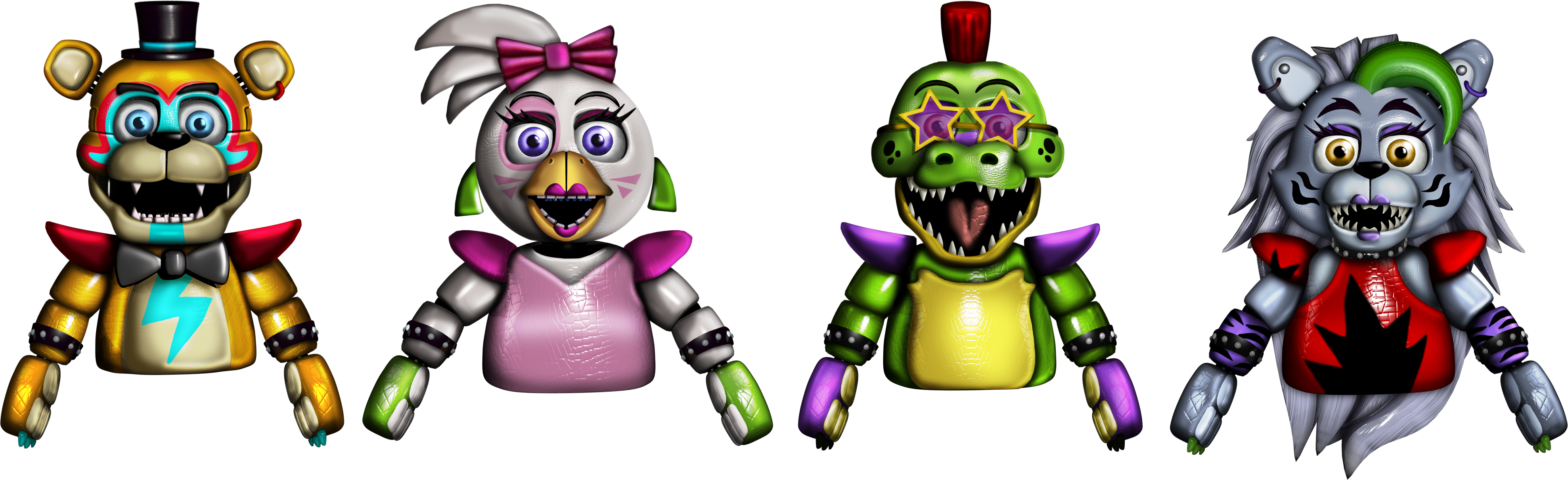 Five Nights at Freddy's: Security Breach Animatronics as Cute