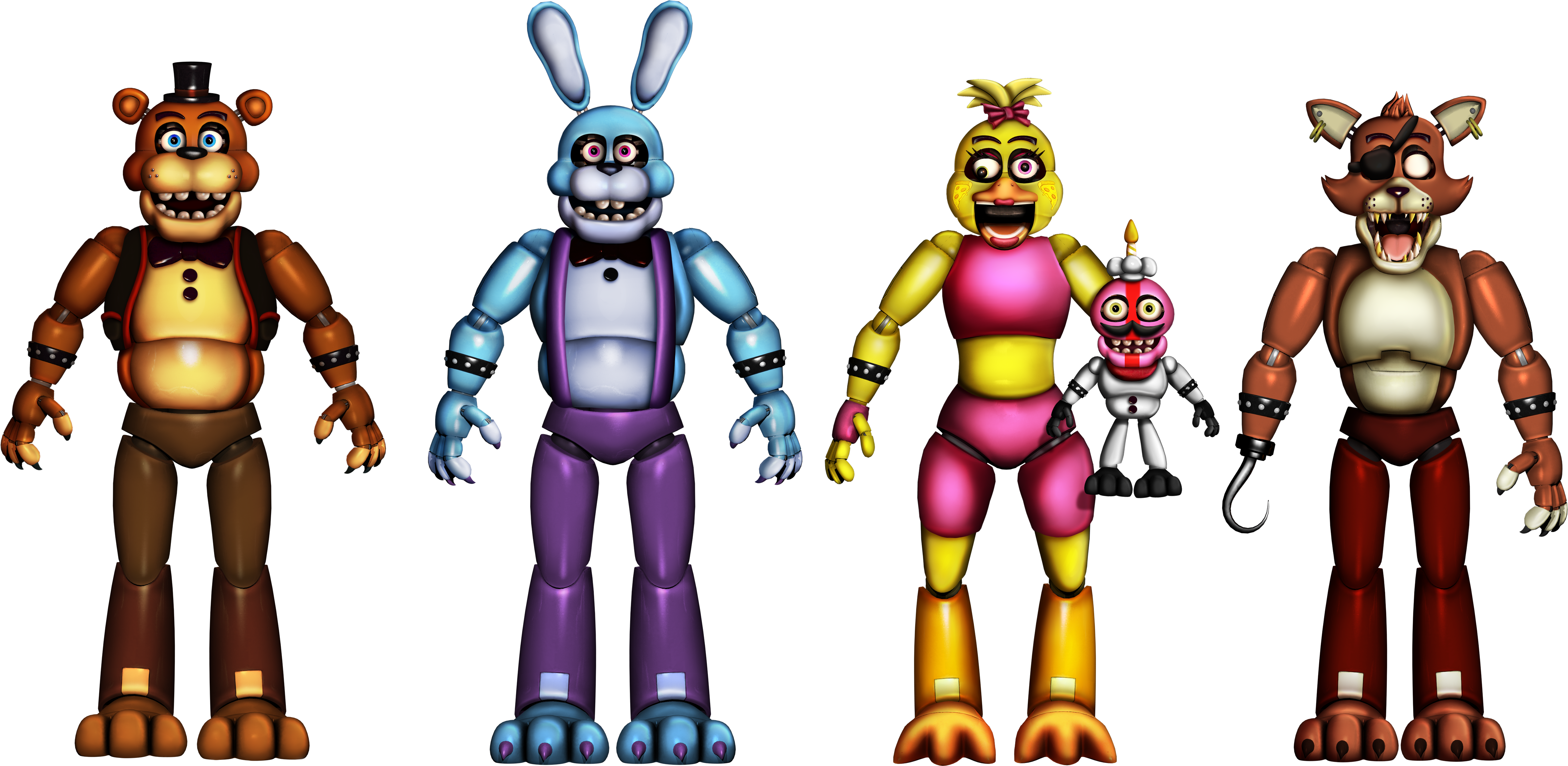 Nightmare Animatronics fnaf2 by Alexander133Official on DeviantArt