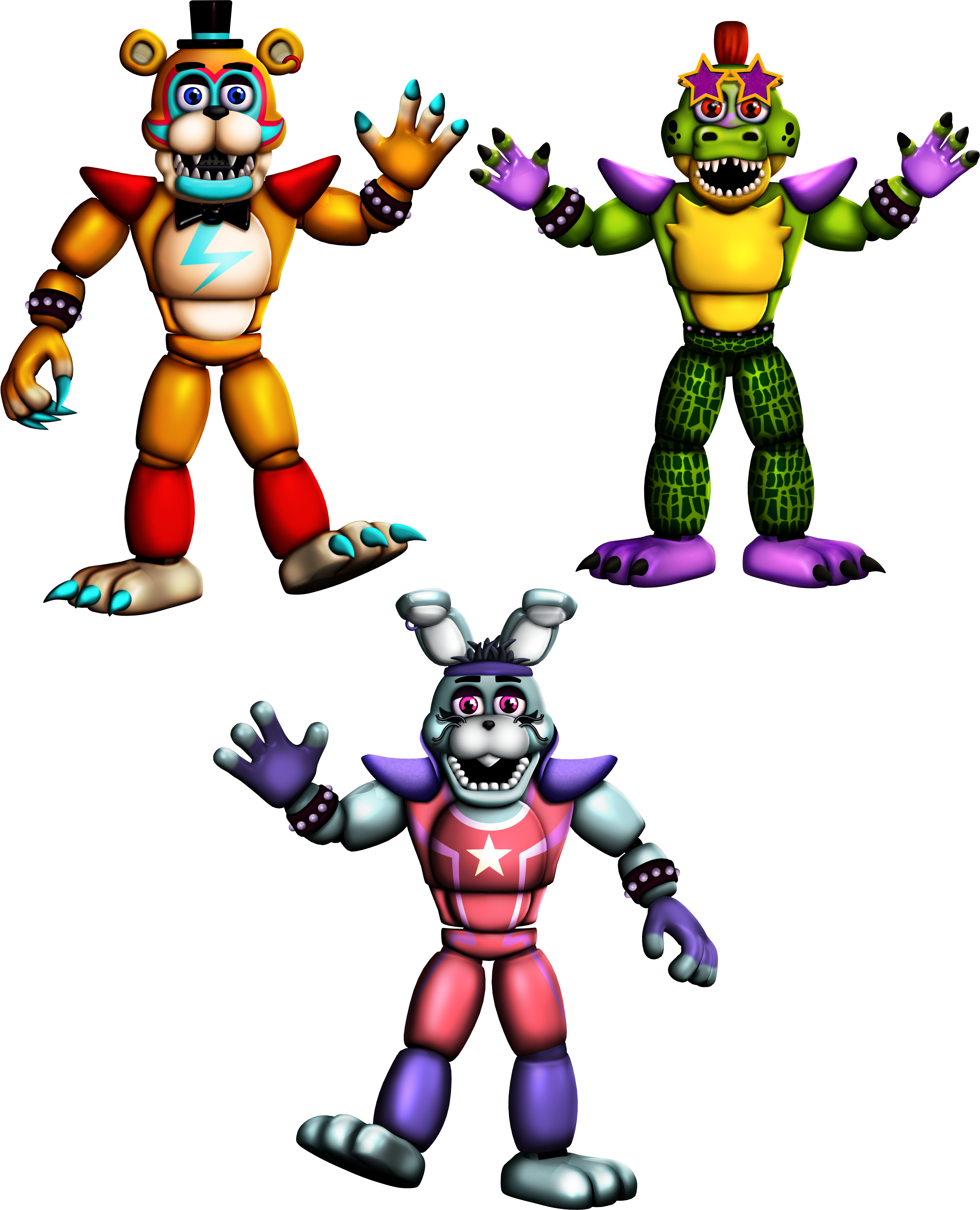 Security Breach Animatronics 8-bit (Part2) by Alexander133Official