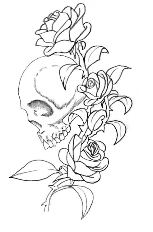 Skull Roses