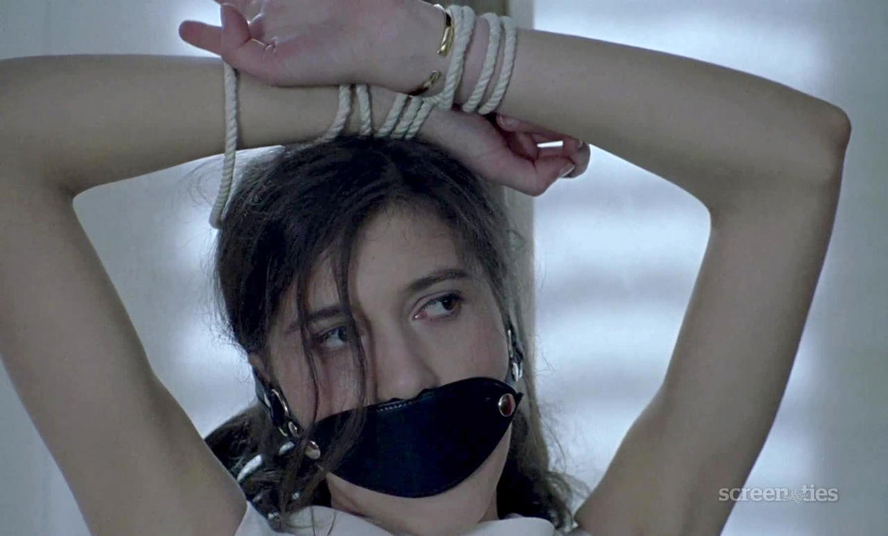 Caroline Ducey strap gagged and tied AOH for sex