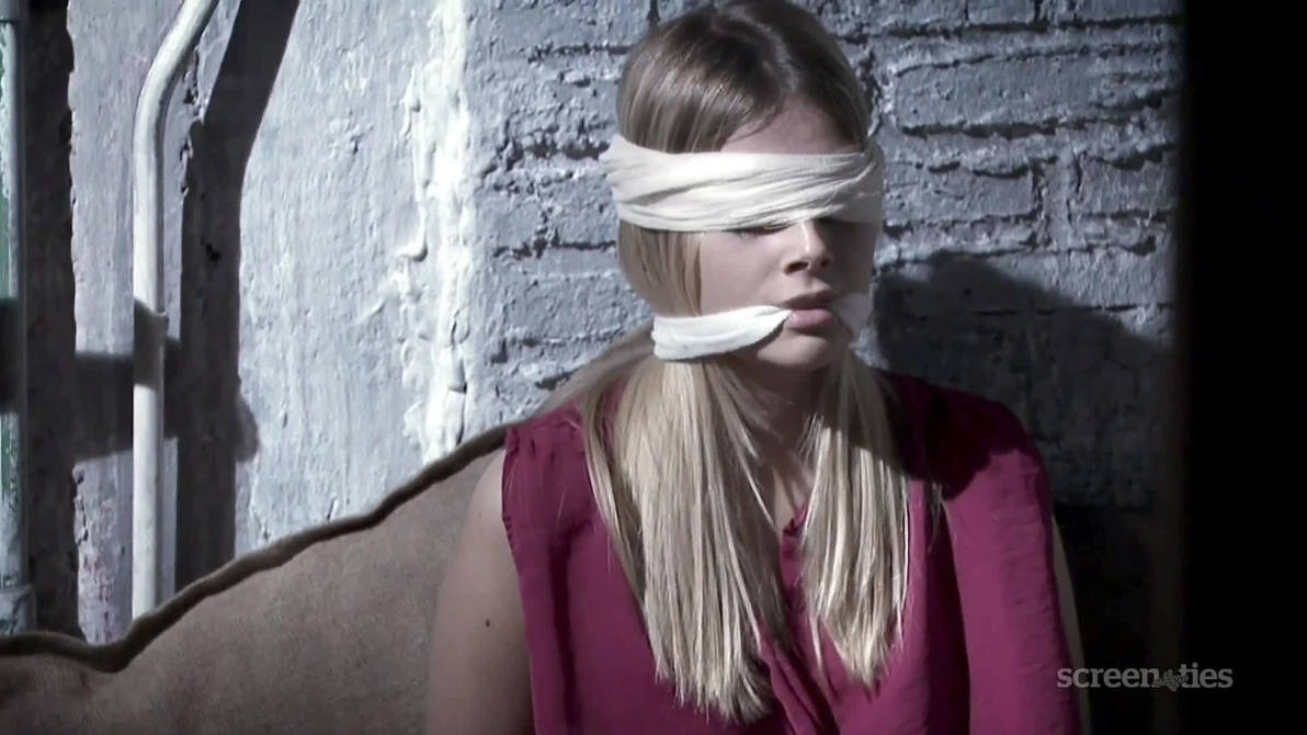 Cute Blonde Damsel Cleave Gagged And Blindfolded By Screenties On Deviantart