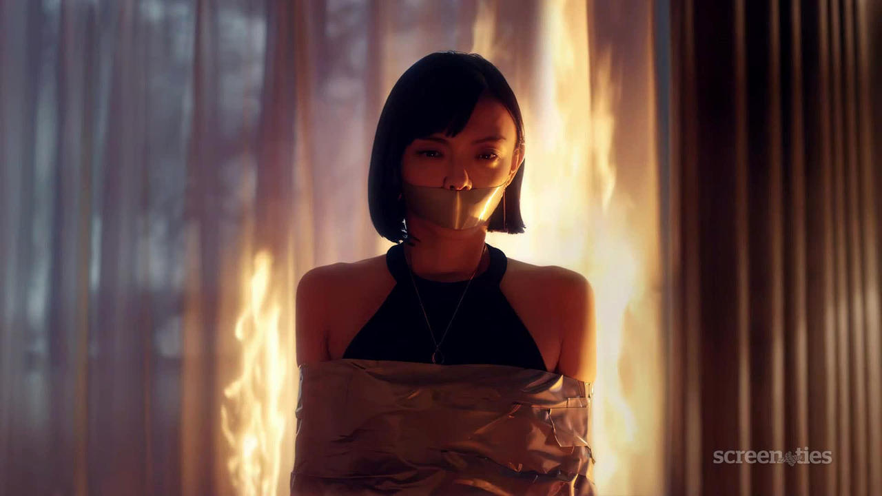Rila Fukushima bound and gagged with duct tape by ScreenTies on DeviantArt