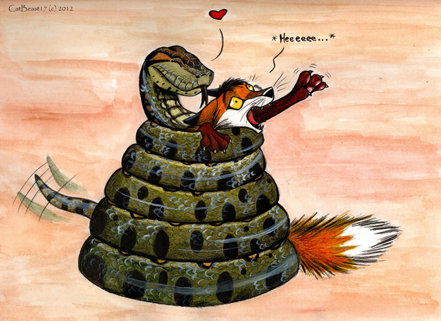 Anaconda Hug by CatBeast17 on DeviantArt