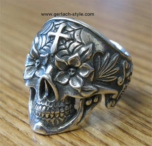 Day of the dead skull ring #2