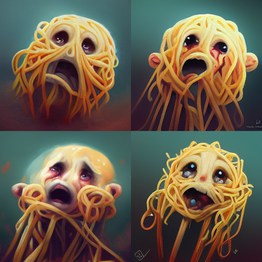 Spaghetti Crying Illustration by kenankacevac on DeviantArt