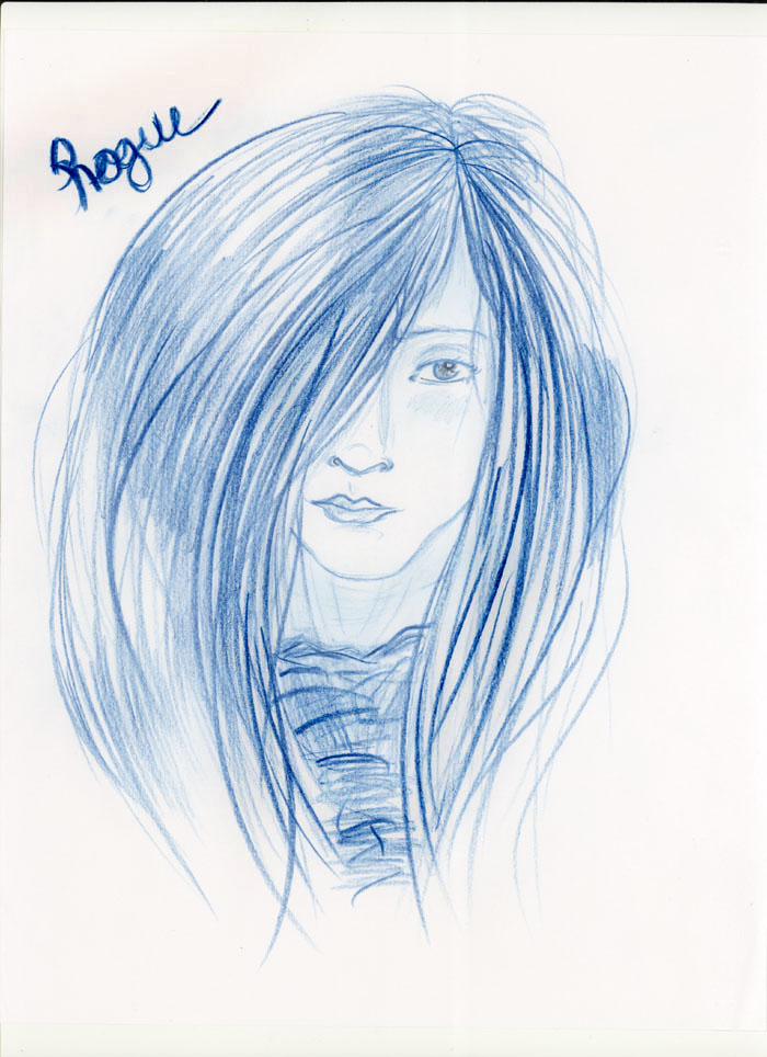 Rogue in Blue Pencil