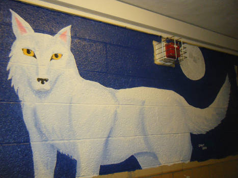 Hall Painting 2- White Wolf