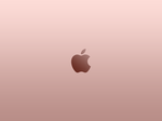Apple Logo Rose Gold Wallpaper