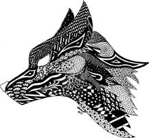 Zentangle Fox