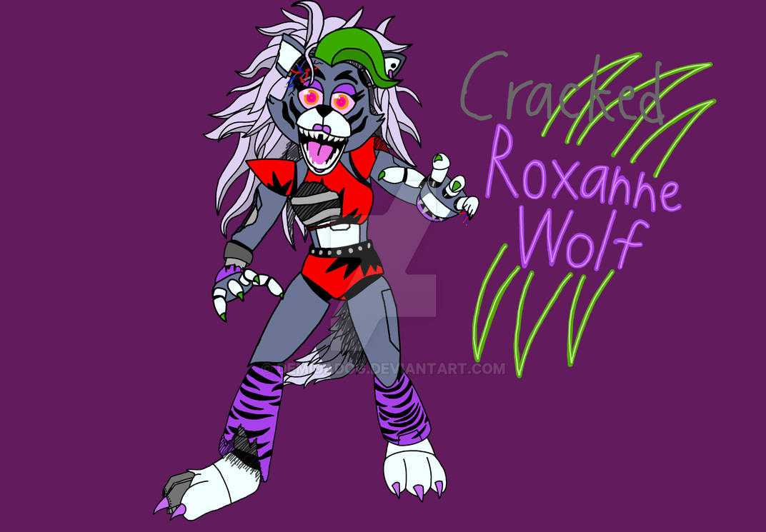 Cracked Roxanne Wolf by DemiDaDog on DeviantArt