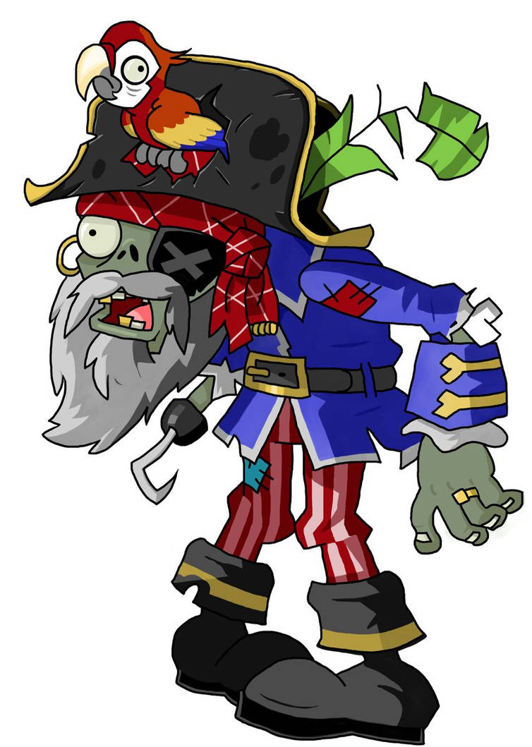 Pirate Captain Zombie - Plants Vs. Zombies 2 by The-Big-Ya on DeviantArt