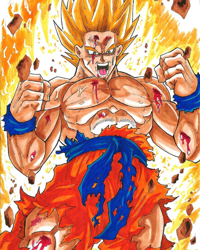 Goku Super Saiyan Rage by DylFitzgerald-art on DeviantArt